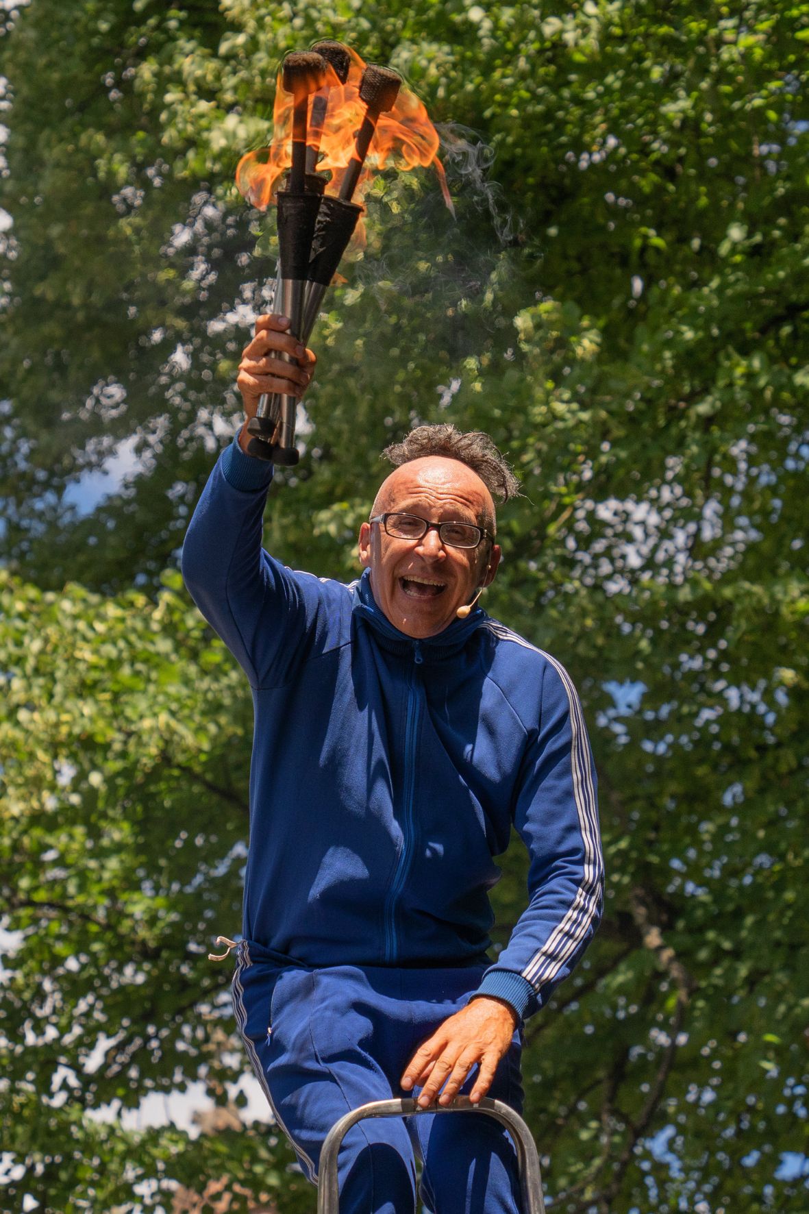 Arthur mit seiner Comedy-Jonglage