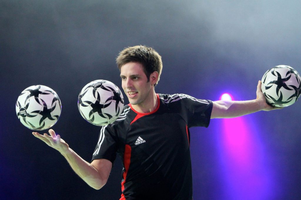 Die Fußballartisten flexible einsetzbar